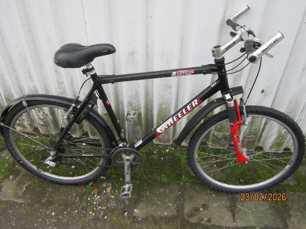 mountainbike merk wheeler frame 54cm 24versn slot 2sleutels, Gebruikt, Hardtail, 53 tot 57 cm, Ophalen