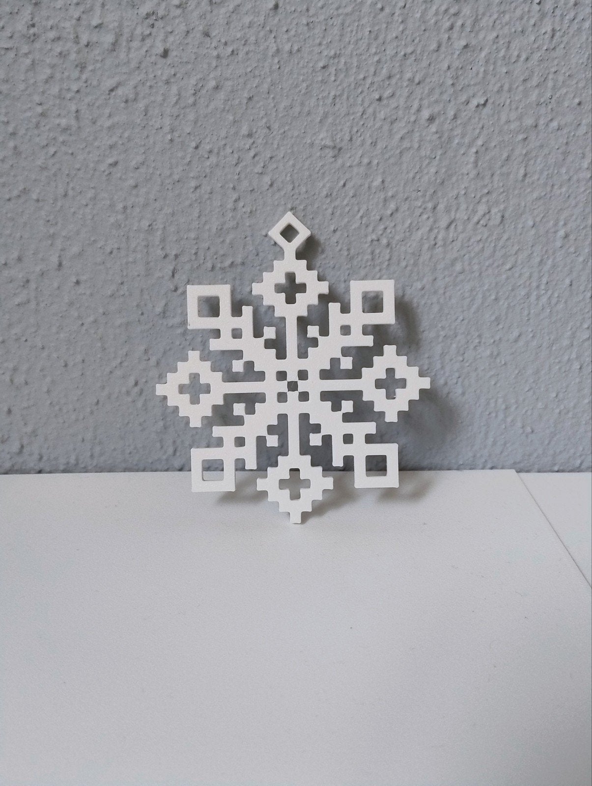 3D-Geprinte Minecraft Sneeuwvlok, Ophalen of Verzenden, Nieuw