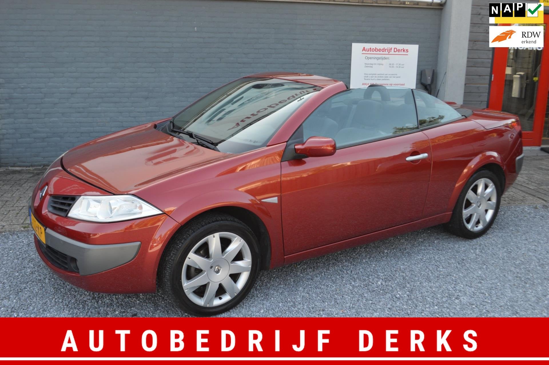 Renault Mégane Coupé-Cabriolet 1.6-16V 2006 Airco Sport Ee, Voorwielaandrijving, Stof, Gebruikt, 1295 kg