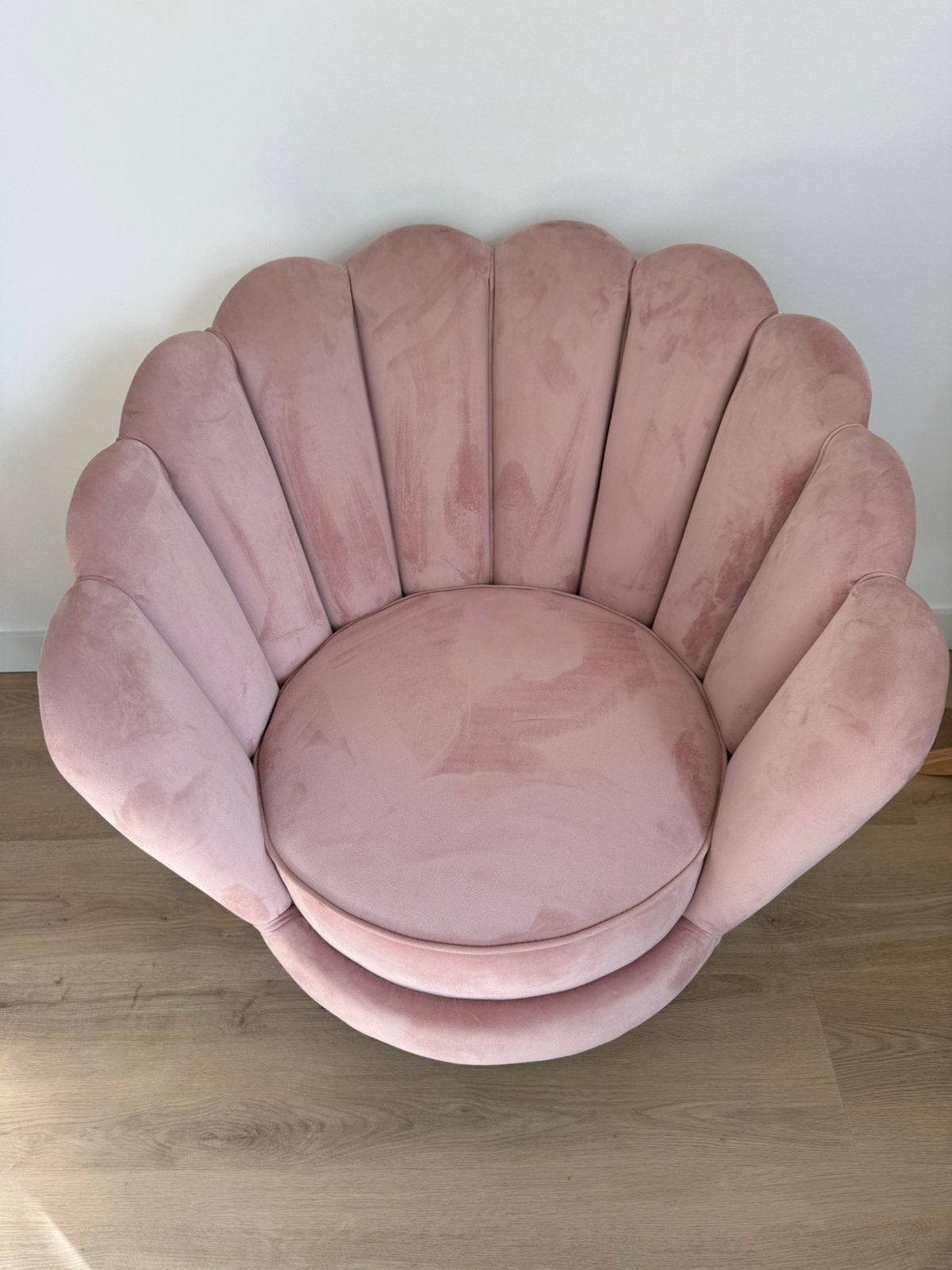 Richmond fauteuil stoel roze, Huis en Inrichting, Ophalen, Gebruikt, 75 tot 100 cm, Stof