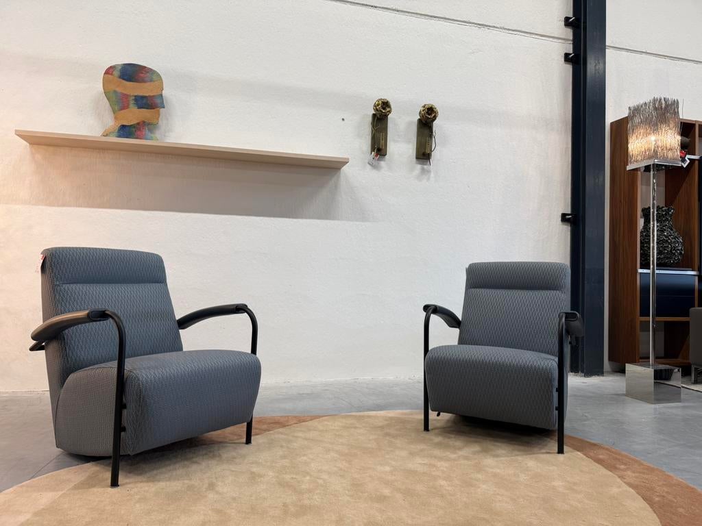 2 nieuwstaat Leolux Scylla Fauteuil Hoog Design stoel Stof, Huis en Inrichting, Leolux, Harvink Jori Rolf Benz Design on Stock Eyye Montis Gispen