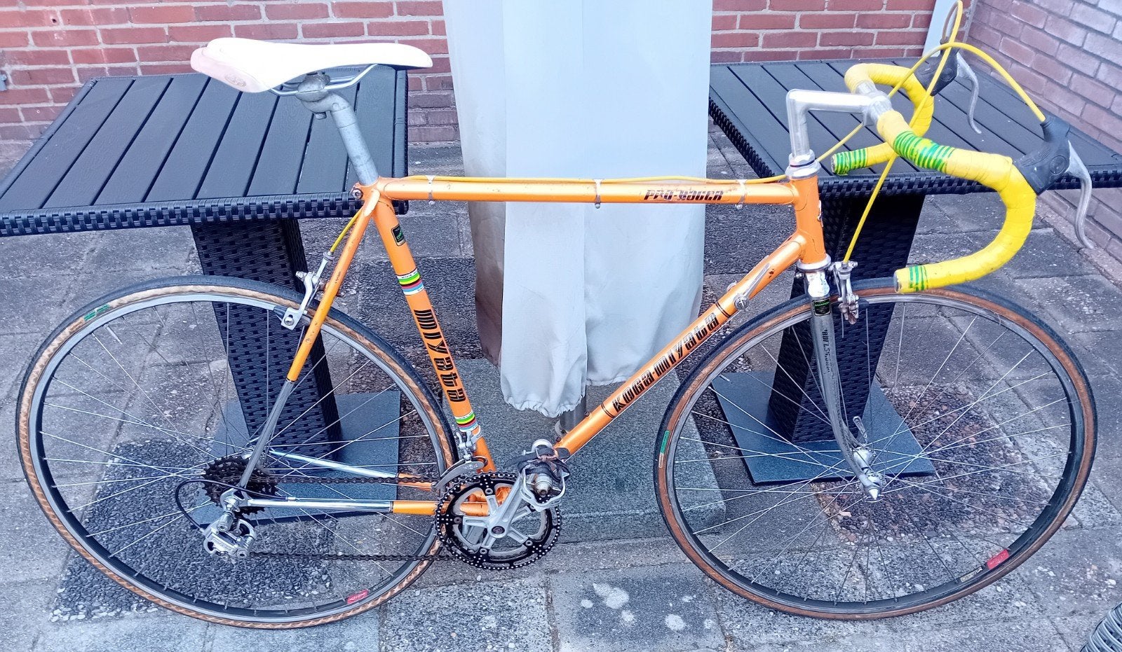 Schuurvondst. Koga Miyata Pro Racer uit 1978., Ophalen, 28 inch, Gebruikt, Velgrem