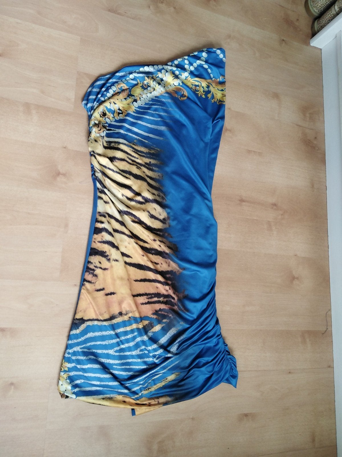 one shoulder jurk, Kleding | Dames, Jurken, Blauw, Ophalen of Verzenden, Zo goed als nieuw, Maat 36 (S)