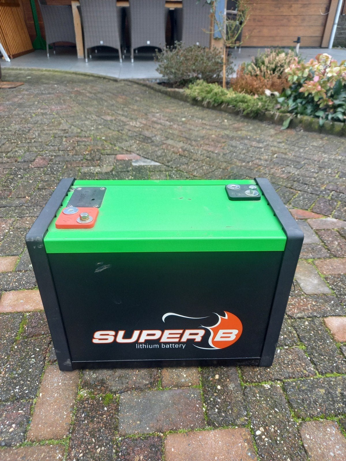 SuperB lithium accu 12v 100Ah. Werkt perfect, Ophalen of Verzenden