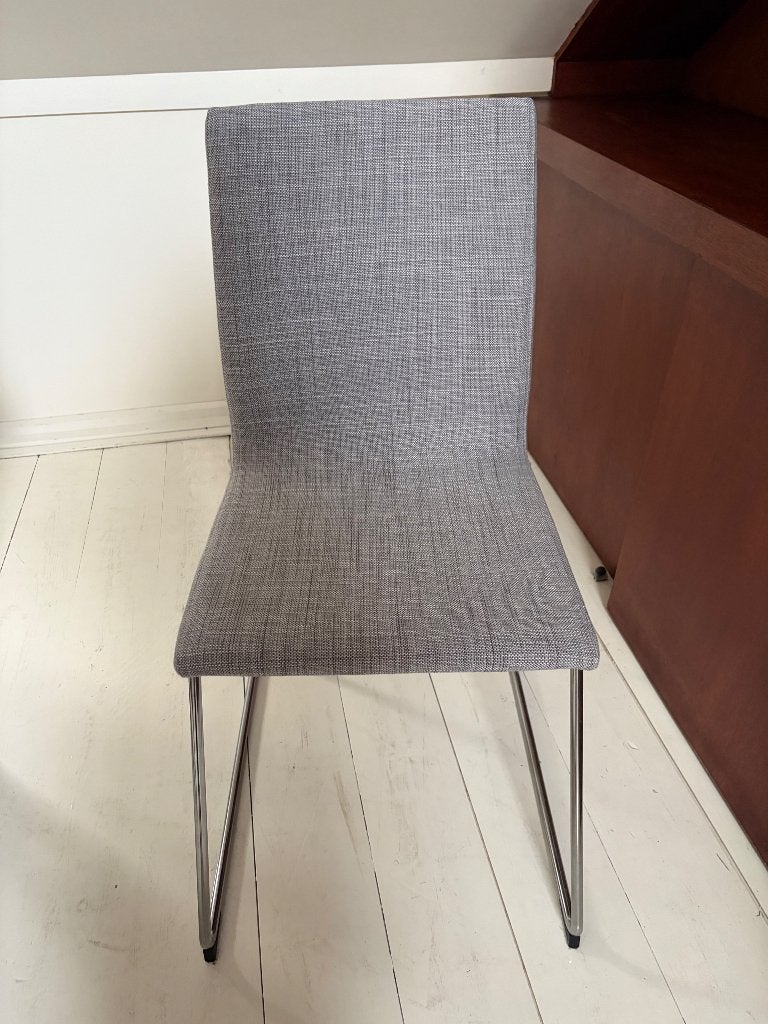 Eetkamerstoelen IKEA volfgang grijs, Huis en Inrichting, Ophalen, Gebruikt, Grijs, Stof