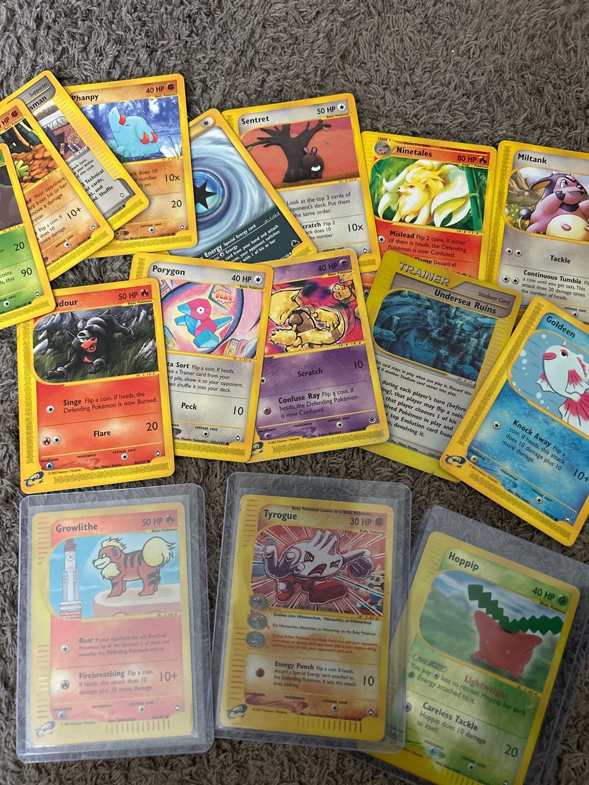 Pokémon kaarten collectie - AQUAPOLIS SET, Ophalen of Verzenden, Gebruikt, Meerdere kaarten
