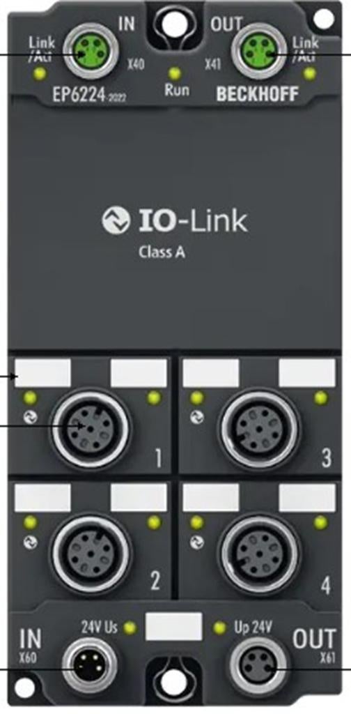 BECKHOFF - EtherCAT Box - EP6224-2022 - 4-Channel - IO-Link, Www.beckhoff.com, Www.beckhoff.com, Nieuw, Www.beckhoff.com