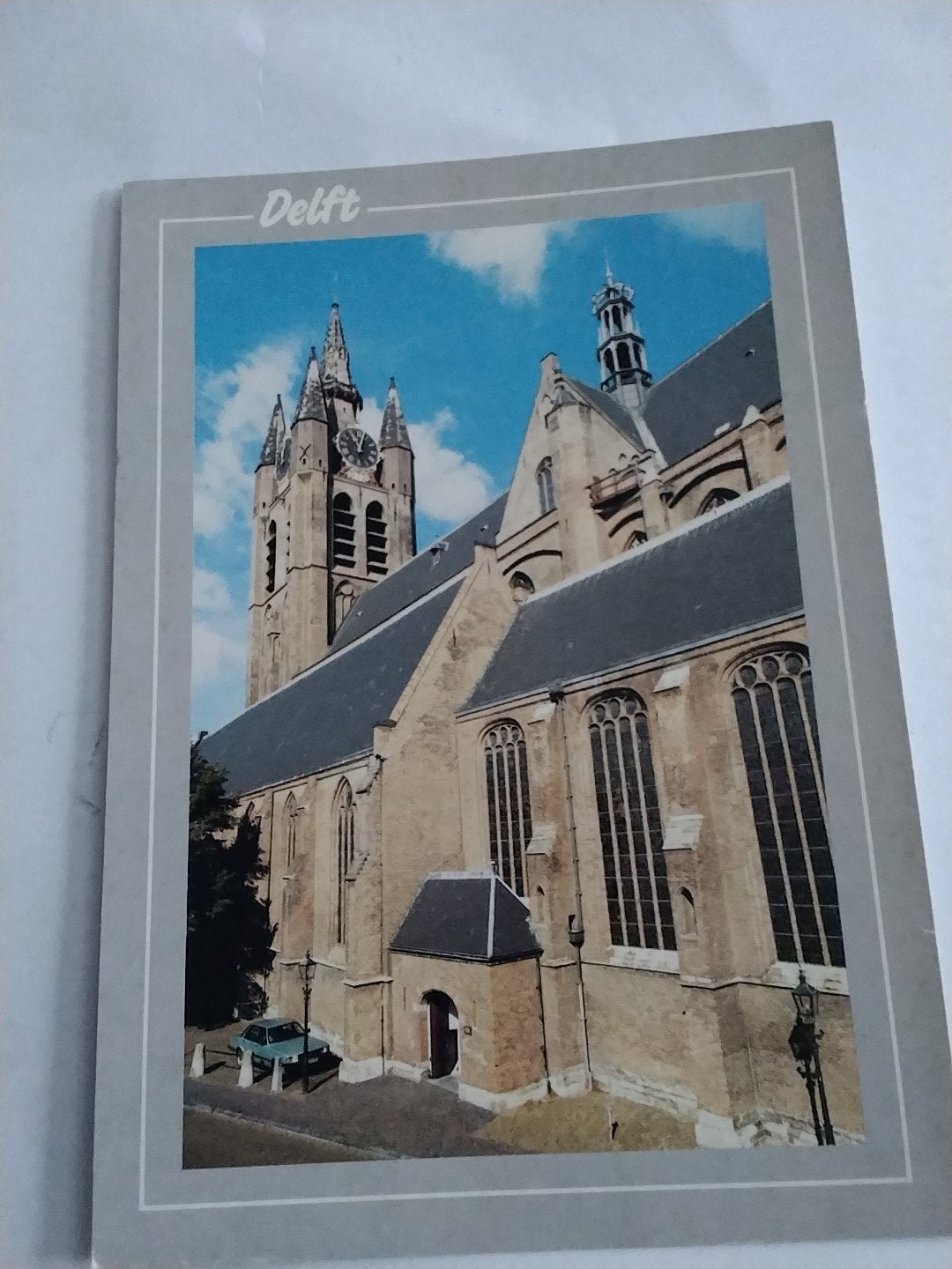 Oude Kerk Delft Ansichtkaart - 'Oude Jan', Ophalen of Verzenden, 1960 tot 1980, Ongelopen, Zuid-Holland