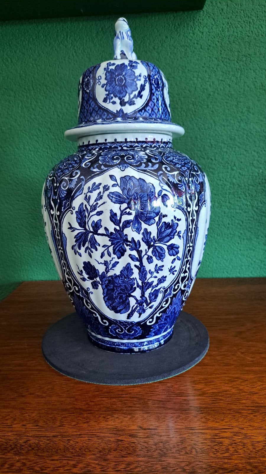 Prachtige Delfts blauwe gemberpot van Royal Sphinx Boch, Ophalen