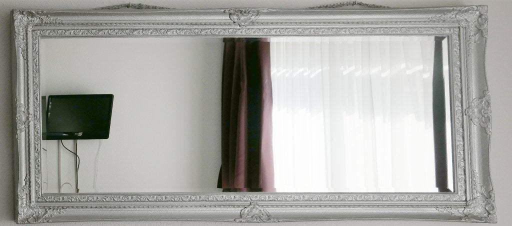 spiegel, Huis en Inrichting, Woonaccessoires | Spiegels, Ophalen, 125 cm of meer, Zo goed als nieuw, Minder dan 100 cm