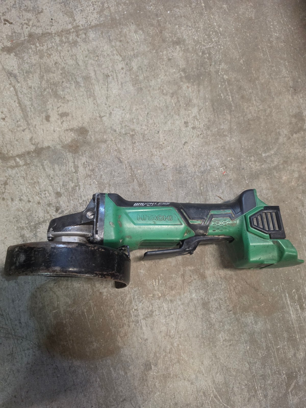 Hitachi G18DBAL 18v accu haakse slijpmachine body, Ophalen of Verzenden, Gebruikt, Haakse handslijpmachine