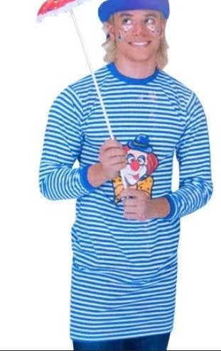 Clowns trui + strik + neus en pruik mt XXL, Kleding | Heren, Carnavalskleding en Feestkleding, Ophalen of Verzenden, Nieuw, Overige maten