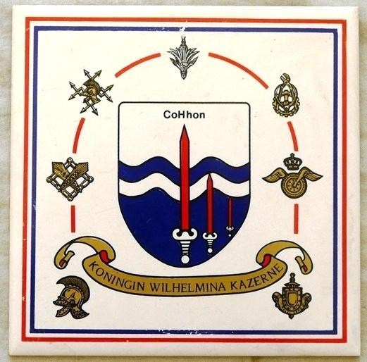 Wandtegel, Commando Herhalingsoefeningen (COHHON), 1970/80s., Ophalen of Verzenden, Landmacht, Nederland, Overige typen