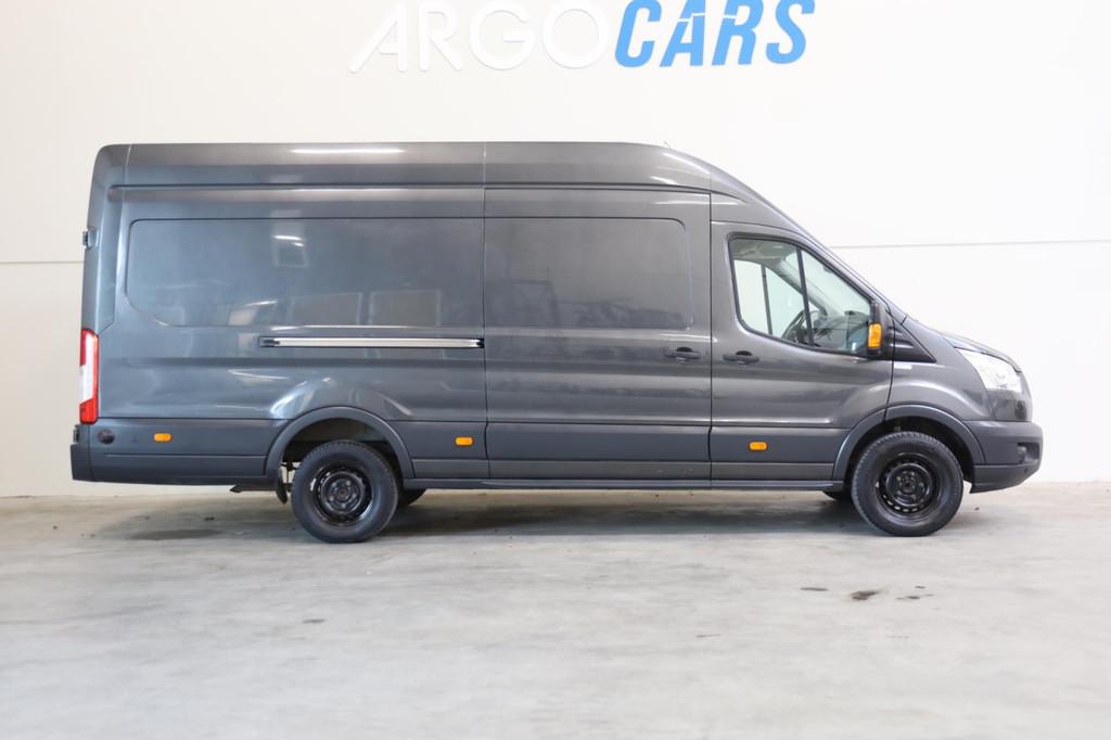 Ford Transit 350 2.0 TDCI L4/H3 170PK GRIJS Limited RWD CAME, Auto's, Euro 6, 4 cilinders, Bedrijf, Grijs