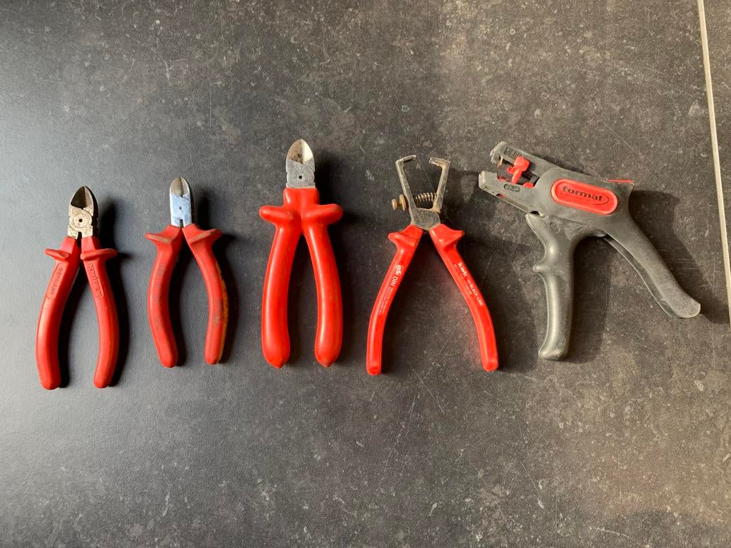 Set knipex kniptangen, Ophalen of Verzenden, Zo goed als nieuw