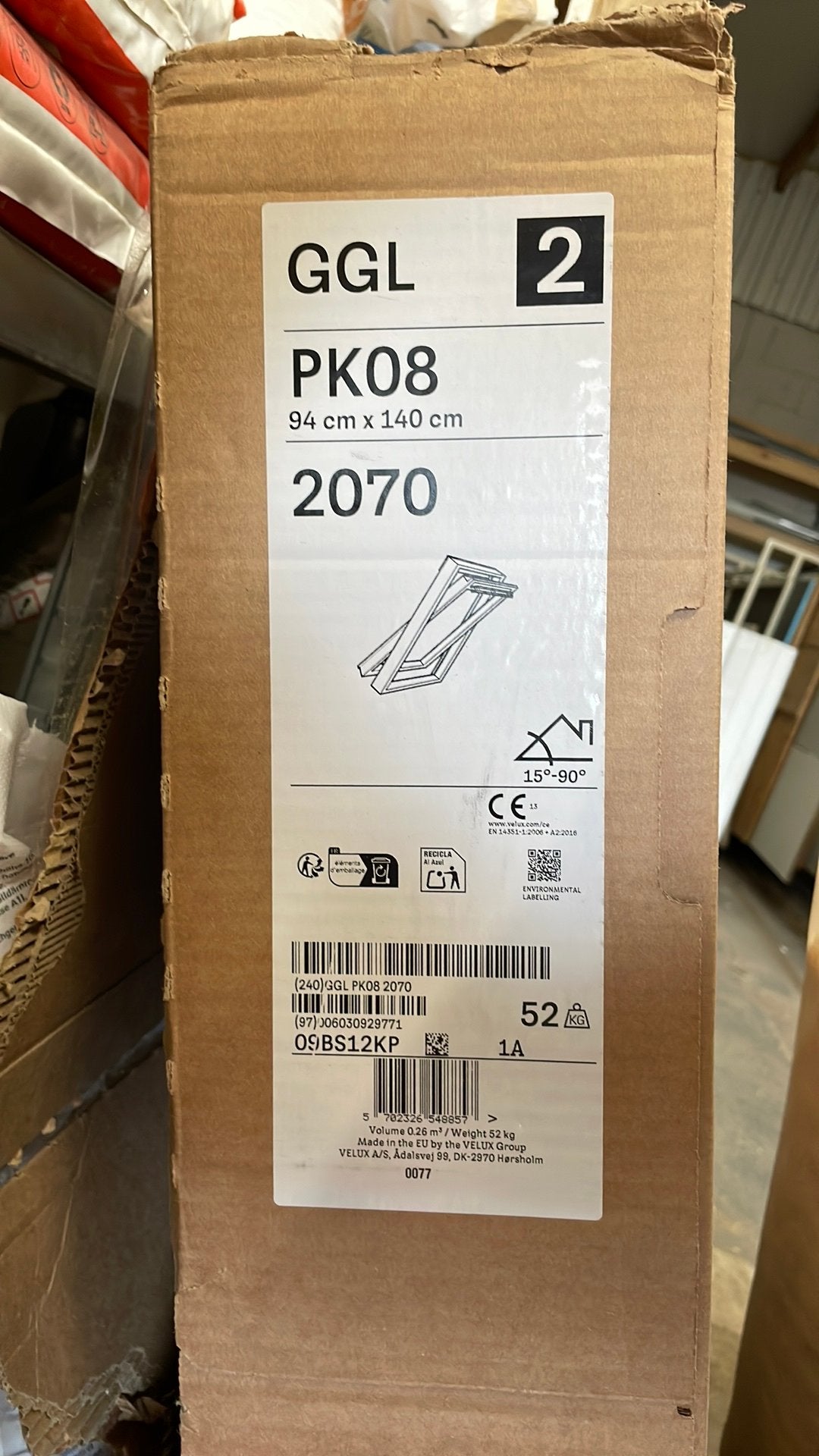 Velux dakraam PK08, Doe-het-zelf en Verbouw, Glas en Ramen, Ophalen, 80 tot 120 cm, 120 tot 160 cm, Nieuw