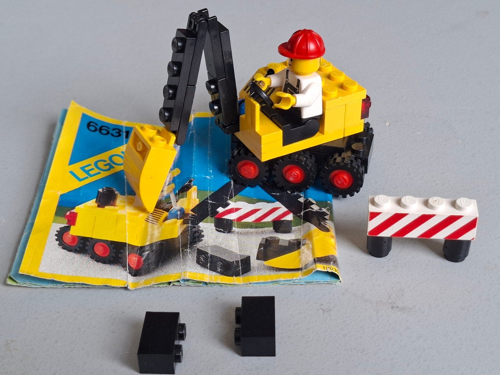 Lego City Graafmachine 6631 met minifiguur en instructies, Compleet, Lego, Ophalen of Verzenden, Complete set