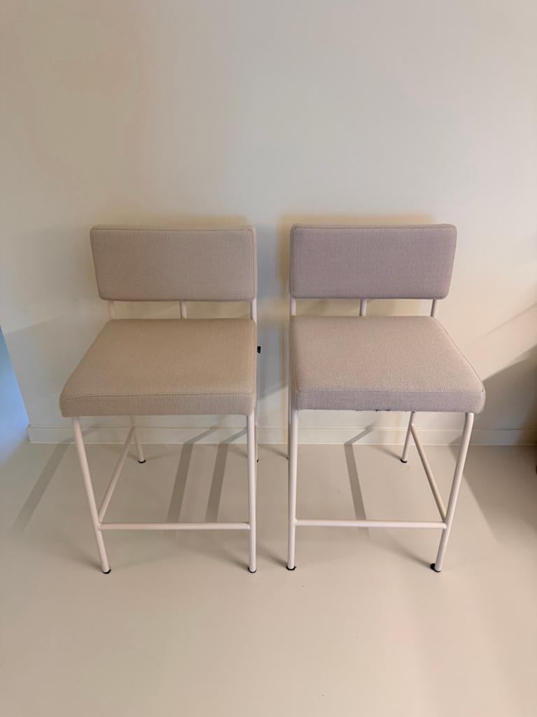 2x Fest Monday counterkruk zand frame VIDAR BEIGE stof, Huis en Inrichting, Ophalen, Zo goed als nieuw, Staal