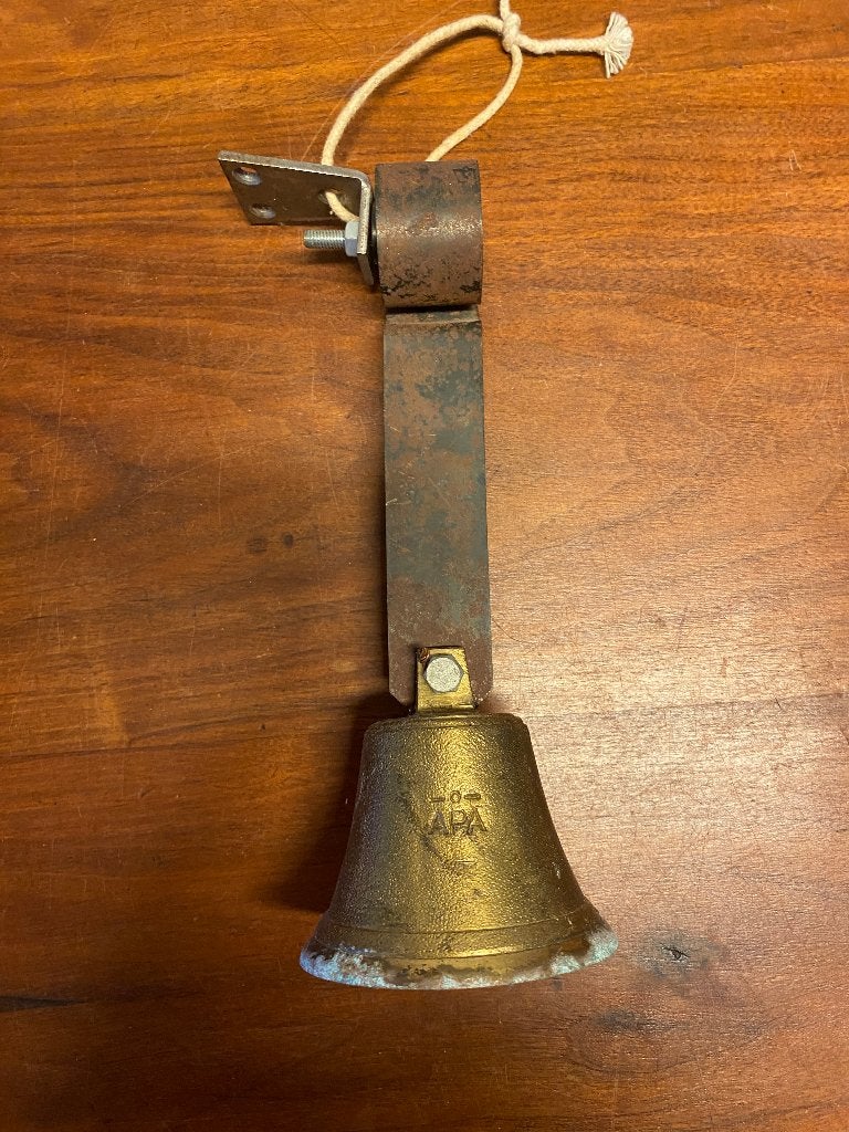 Antiek Vintage trekken deurbel met APA bel, Ophalen of Verzenden, Gebruikt