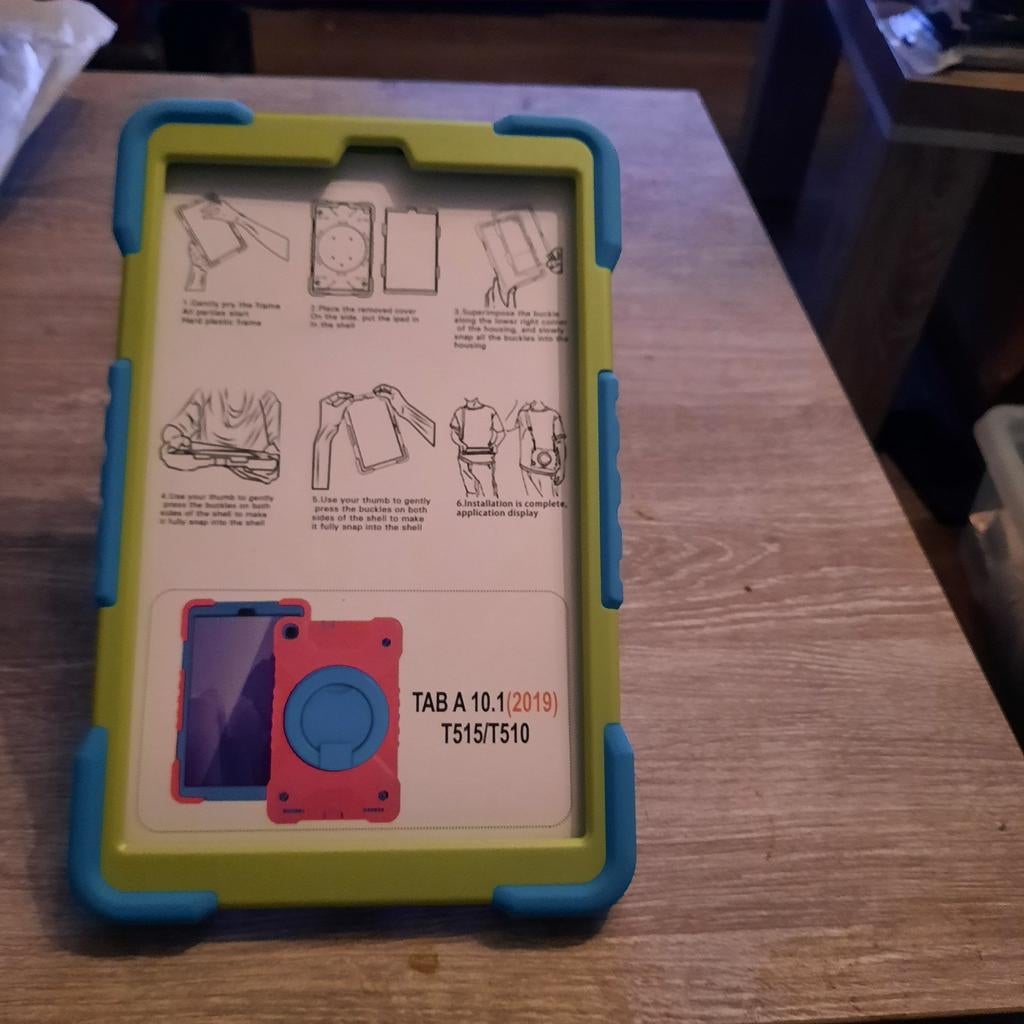 Tablet hoes voor Samsung Tab A 10.1 (2019) T515/T510, Computers en Software, Tablet-hoezen, Nieuw, Bescherming voor- en achterkant