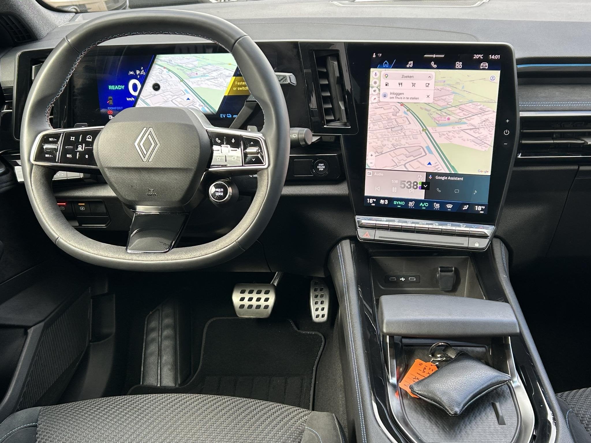 Renault Espace E-Tech full hybrid 200 esprit Alpine 7p. | Na, Auto's, Gebruikt, 1199 cc, 7 stoelen, Zwart