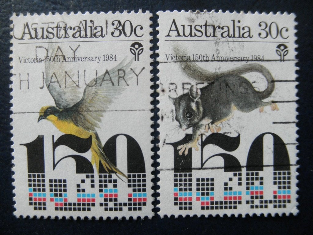 Postzegels Australië 1984 vogels, muizen - cw. 0,50., Ophalen of Verzenden, Gestempeld