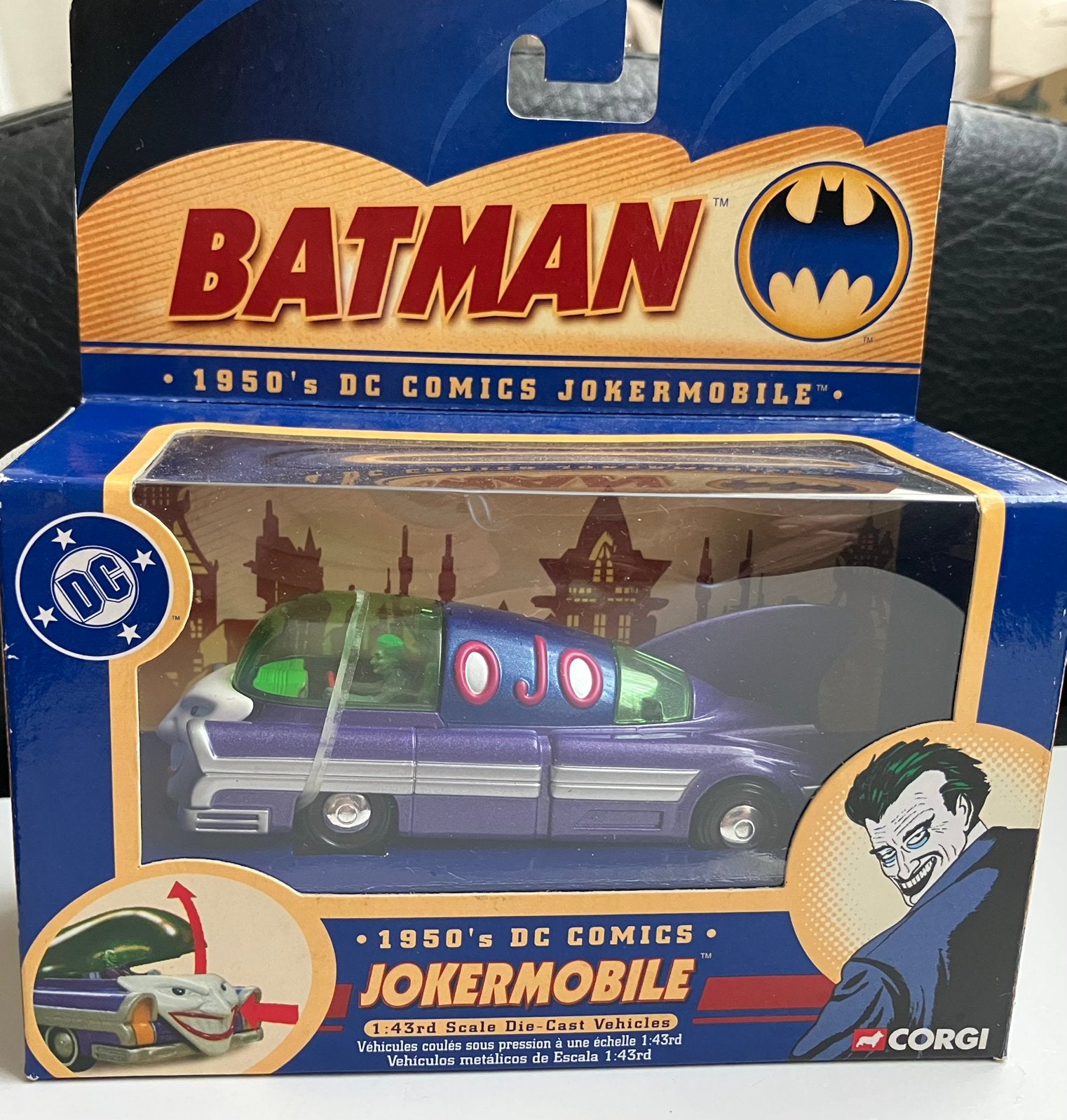 Corgi Batman Jokermobile mintbox, Hobby en Vrije tijd, Modelauto's | 1:43, Ophalen of Verzenden, Nieuw, Auto, Corgi
