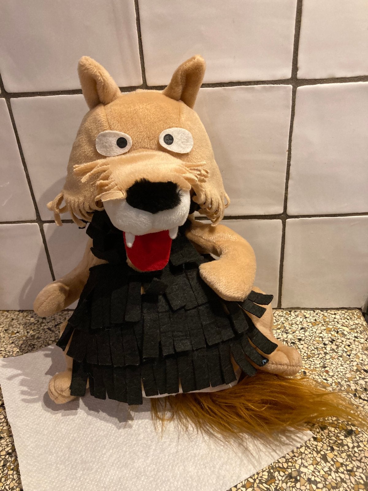 Oude handpop Bor de wolf, Ophalen of Verzenden, Zo goed als nieuw, Overige typen