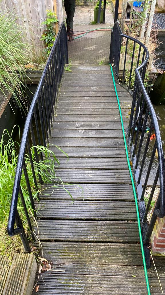 Vijverbrug ter overname, Tuin en Terras, Ophalen of Verzenden, Gebruikt