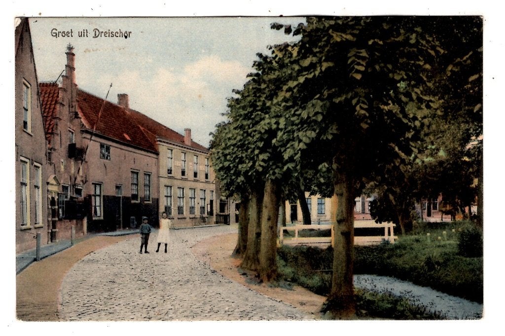 Dreischor Zeeland 1914, Ophalen of Verzenden, Voor 1920, Gelopen, Zeeland