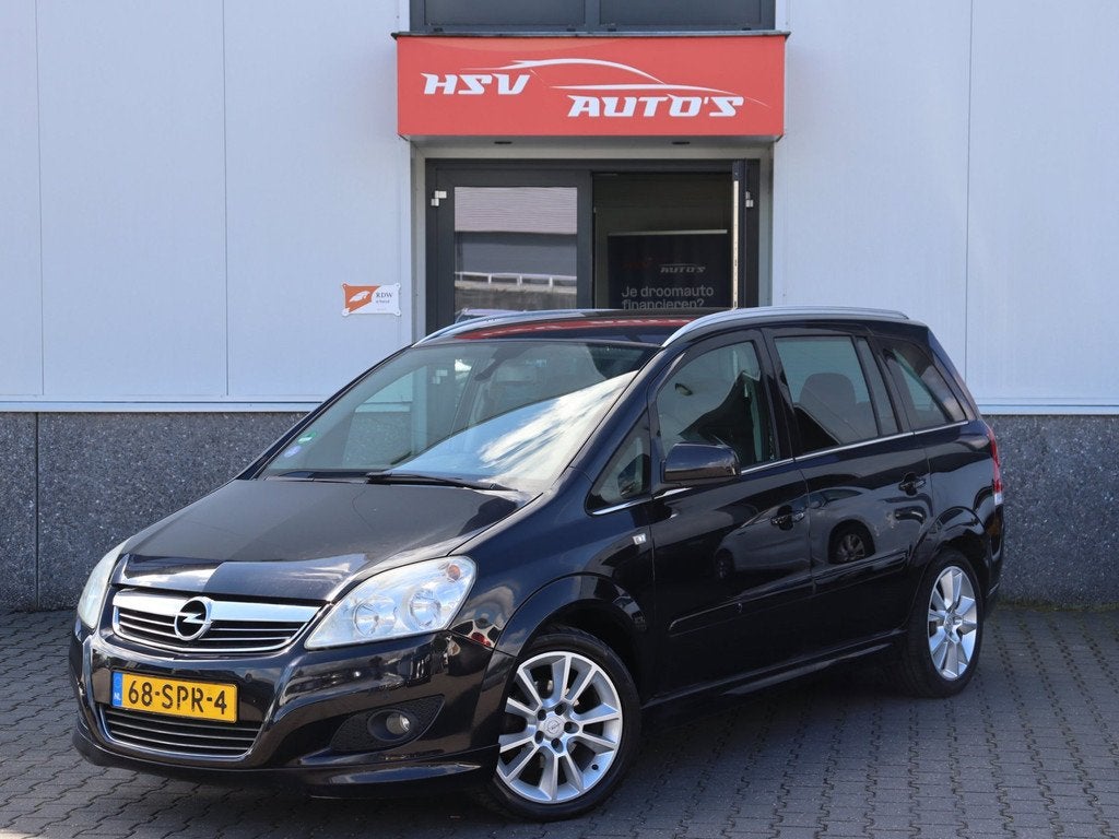 Opel Zafira 1.8 Cosmo 7-pers navi LEER airco org NL, Auto's, Opel, Voorwielaandrijving, Euro 5, Gebruikt, 4 cilinders
