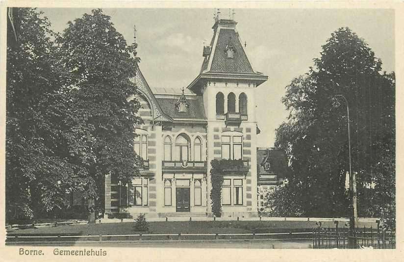 380-766-003 Borne Gemeentehuis, Verzamelen, Verzenden, Voor 1920, Overijssel
