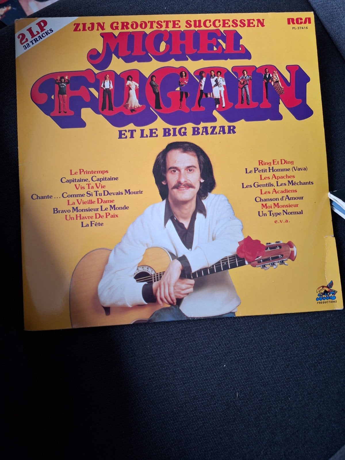 Michel Fugain et Le Big Bazar 2 lp Zijn Grootste Successen 2, Ophalen of Verzenden, Gebruikt, Verzamelalbum, Chanson