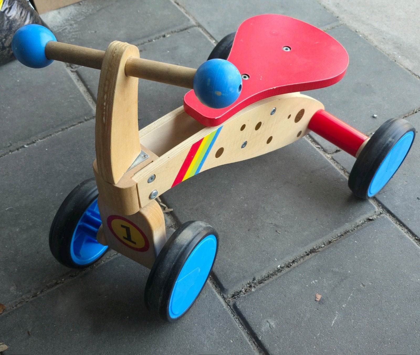 Loopfiets hout, Kinderen en Baby's, Ophalen, Gebruikt, Loopfiets