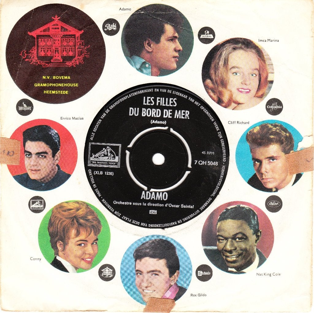 Adamo 7" single, Cd's en Dvd's, Vinyl Singles, Gebruikt, 7 inch, Ophalen of Verzenden, Pop
