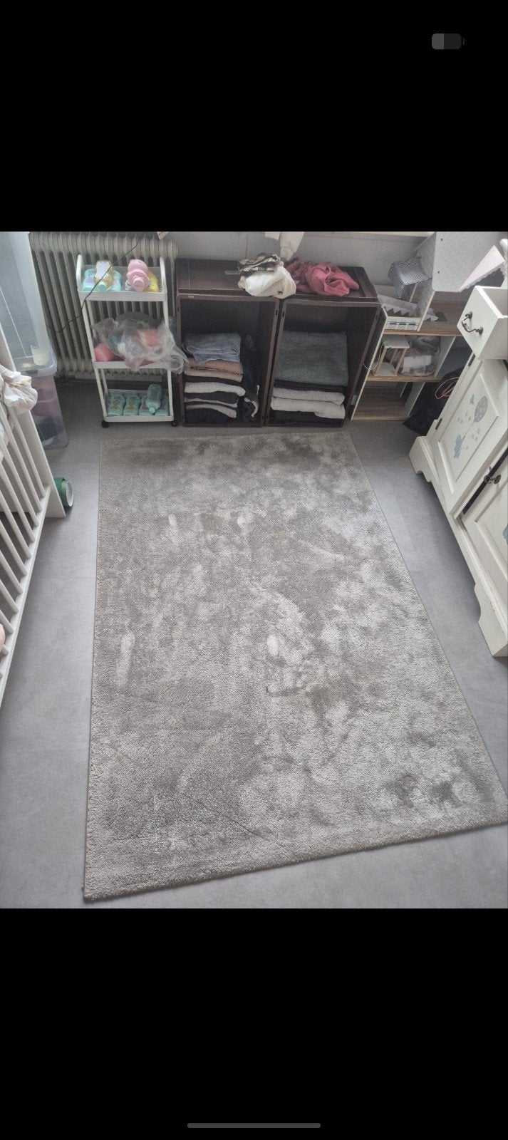 grijs vloerkleed laagpolig, Huis en Inrichting, Stoffering | Tapijten en Kleden, 150 tot 200 cm, 200 cm of meer, Ophalen of Verzenden