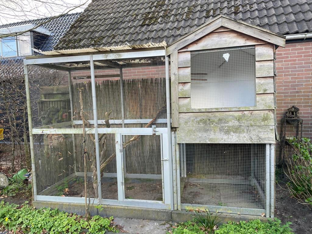 Te koop aluminium vogel ren, Ophalen, Aluminium, Volière