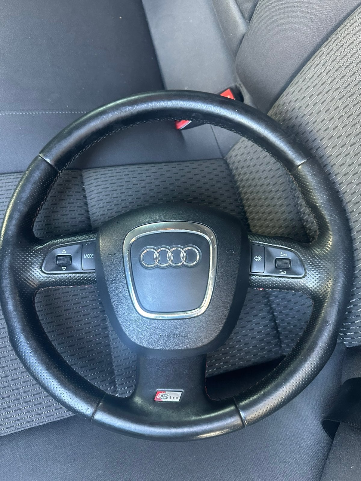 Audi S line stuurwiel met airbag Flippers Multifunctioneel, Ophalen, Gebruikt, Audi