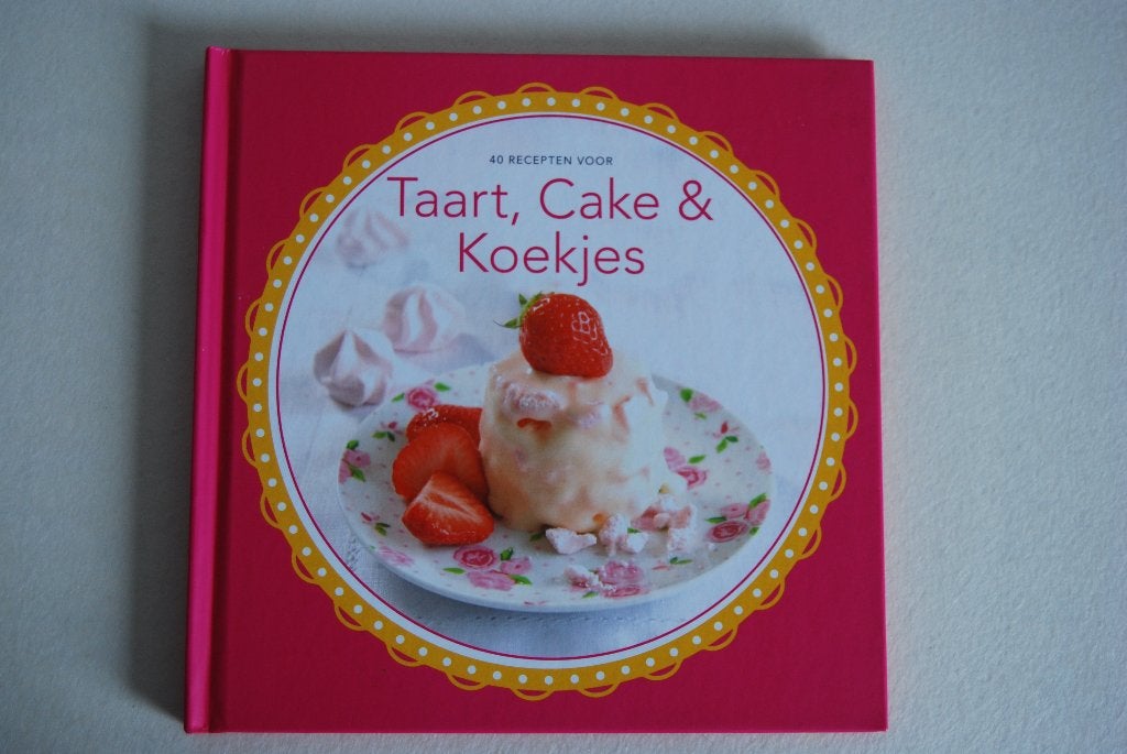 40 recepten voor Taart, Cake & Koekjes, Ophalen of Verzenden, Zo goed als nieuw