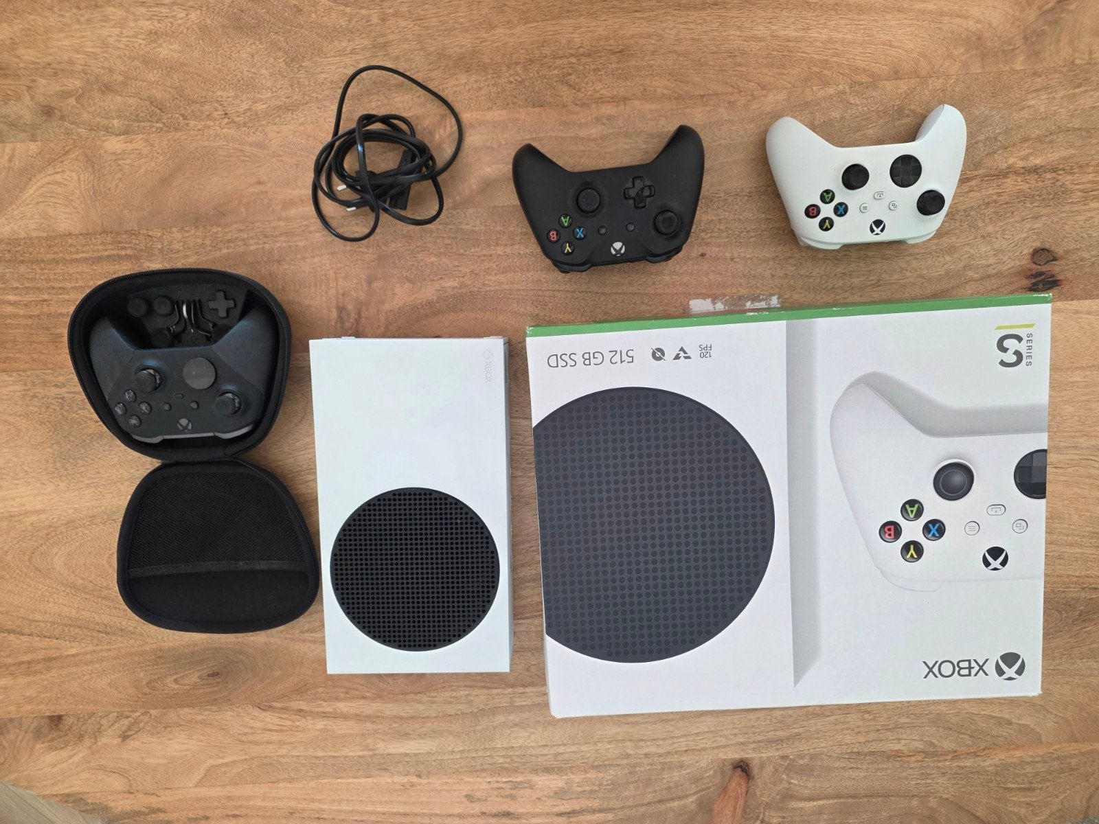 Xbox Series S met 3 controllers en Elite Controller, Ophalen, Zo goed als nieuw, Xbox Series S