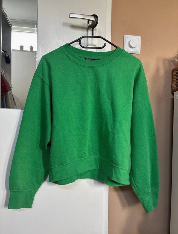 Groene trui, maat S - Zara, Ophalen of Verzenden, Gedragen, Maat 36 (S), Groen