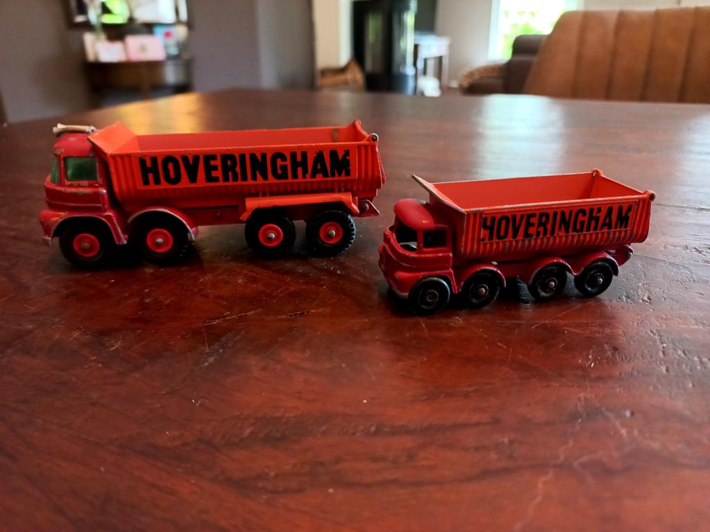 2x Matchbox Hoveringham, 1x Cementmixer jaren 60., Ophalen of Verzenden, Gebruikt, Auto, Matchbox