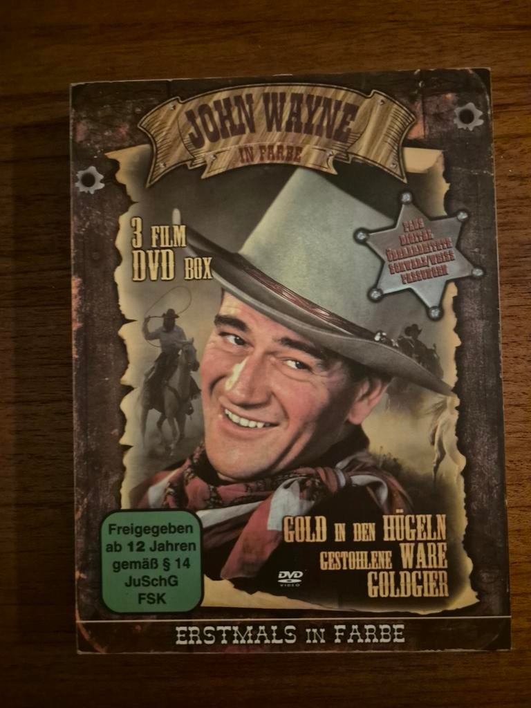 John Wayne in Farbe 3 Film DVD Box, Ophalen of Verzenden