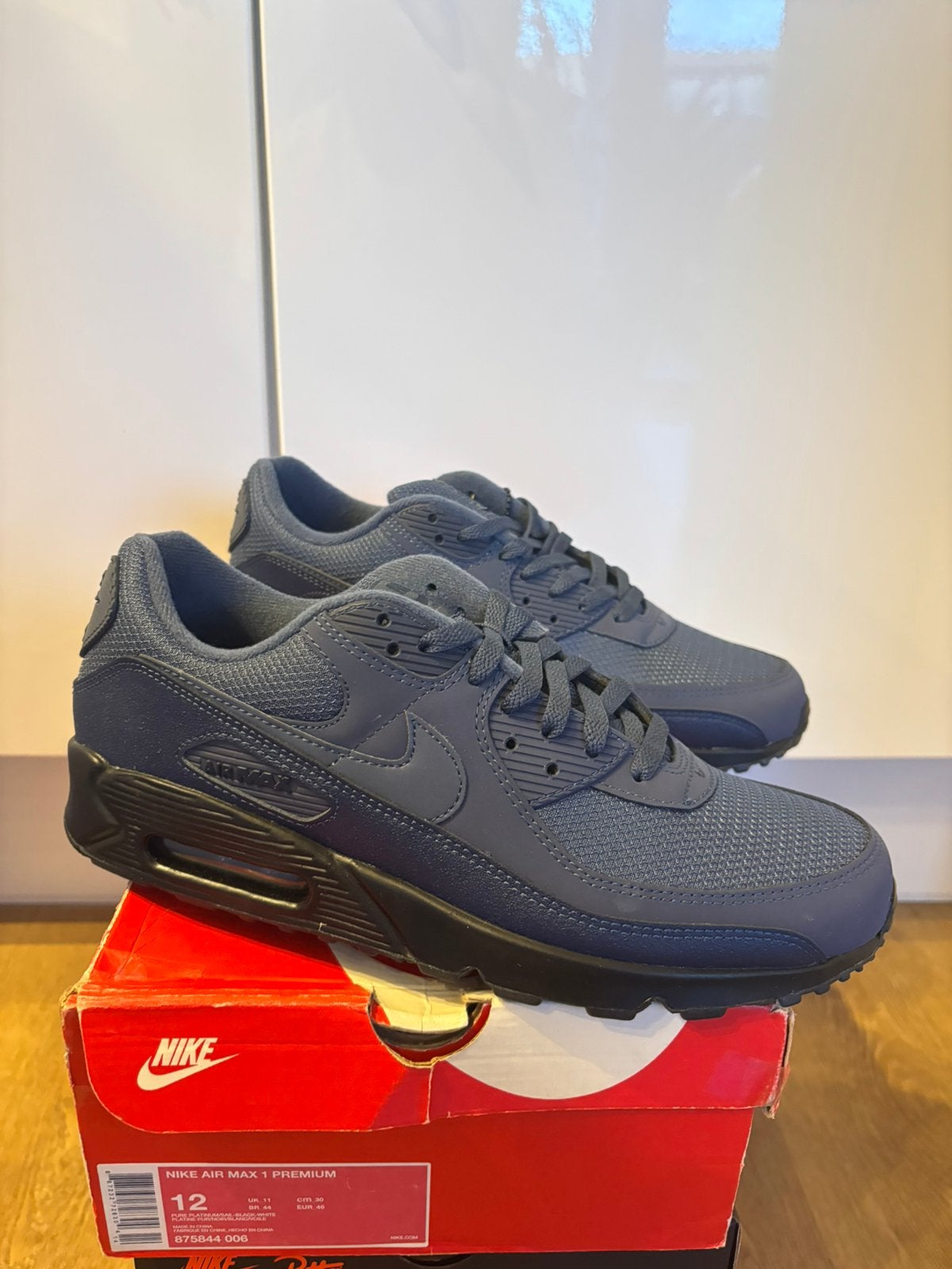 Nike Air Max 90 Midnight Navy Blue maat 46 Ds, Kleding | Heren, Schoenen, Blauw, Nieuw, Ophalen of Verzenden, Sneakers of Gympen