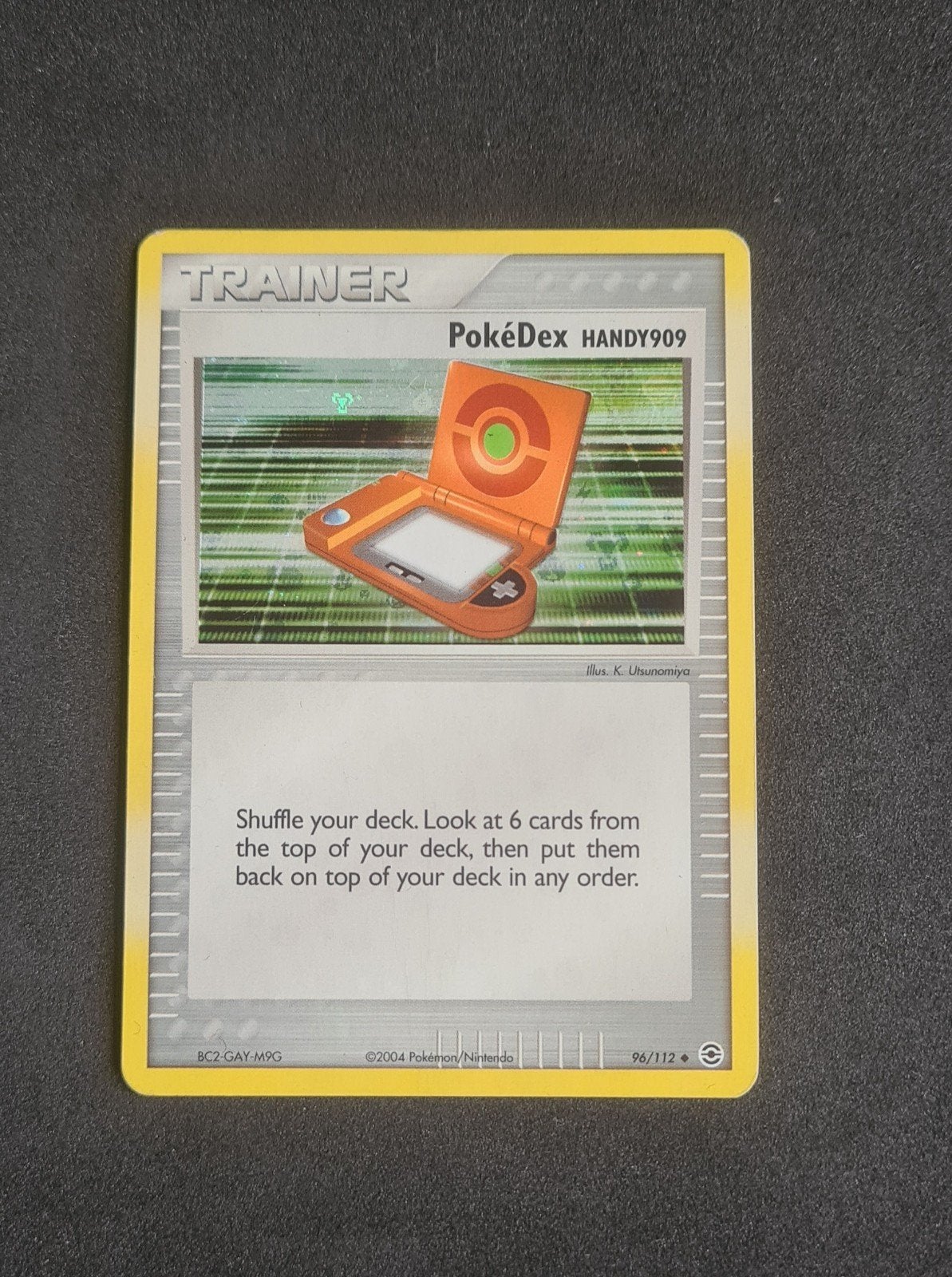 PokéDex Handy909 96/112 Holo Pokémon kaart., Ophalen, Zo goed als nieuw, Losse kaart, Foil
