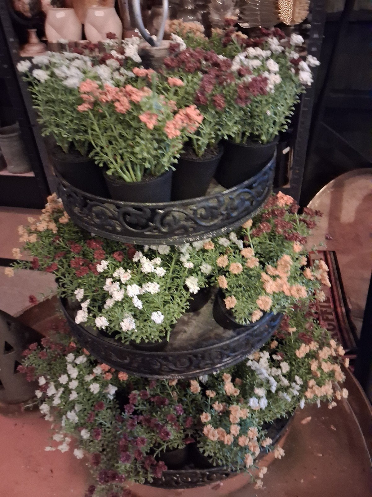45 stuks kunstplantjes, 18 cm hoog, diverse kleuren, Binnen, Kunstplant, Ophalen of Verzenden, Zo goed als nieuw