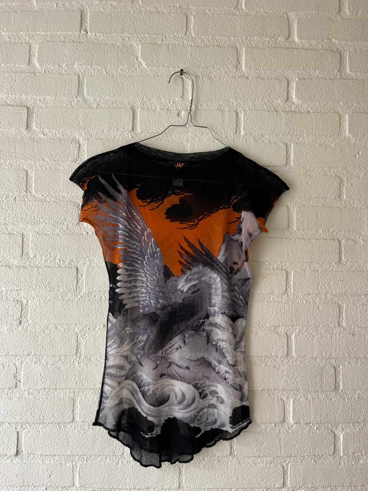 Jean Paul Gaultier vintage mesh blouse, Maat 38/40 (M), Overige kleuren, Ophalen of Verzenden, Zo goed als nieuw