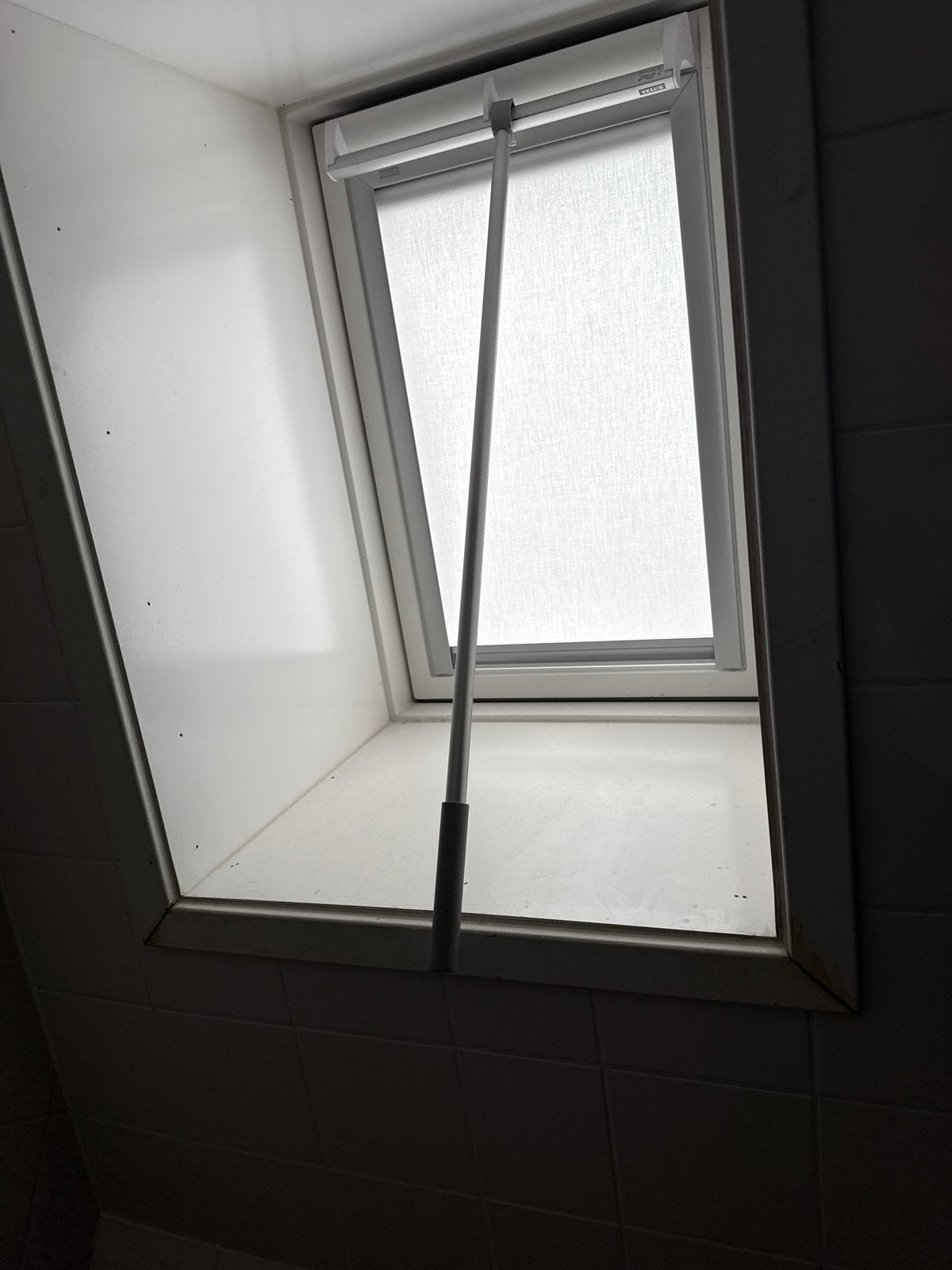 Velux bedieningsstang/stok voor dakraam, Ophalen, Met ringen, Gebruikt, 80 cm