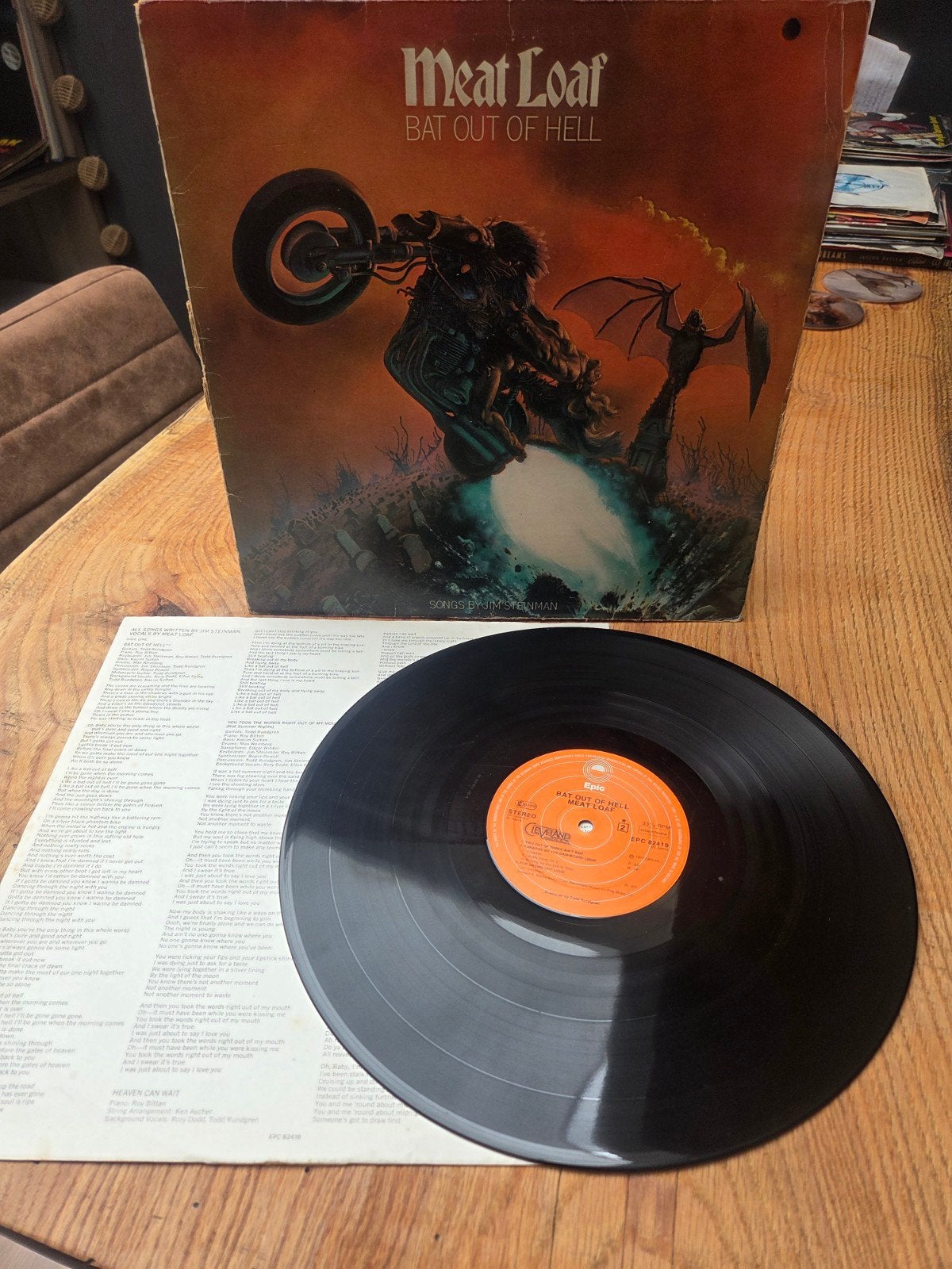 Meat Loaf - Bat Out of Hell LP (Gebruikt), LP, Rock, Gebruikt, Originele persing