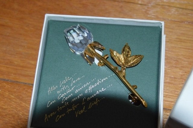 NIEUW Swarovski broche, Sieraden, Tassen en Uiterlijk, Broches, Ophalen of Verzenden, Nieuw, Goud, Overige materialen